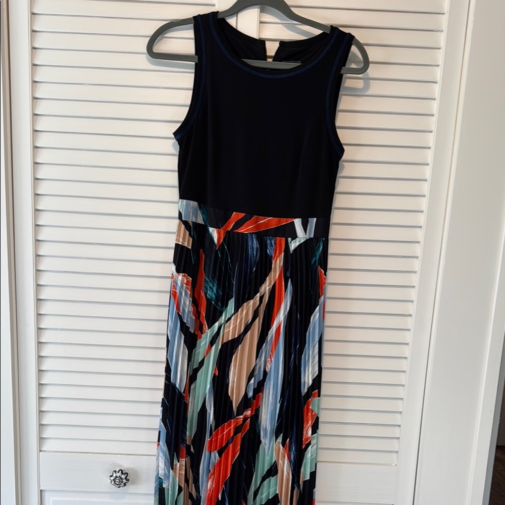 Vince Colorful Sleeveless Maxi Dress